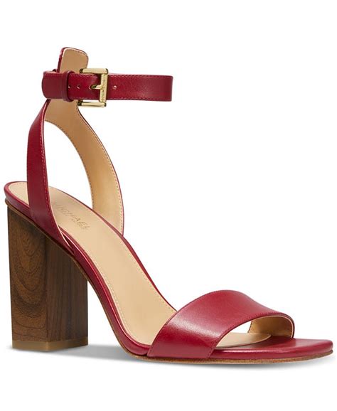 michael michael kors petra leather ankle-strap sandals|Michael Kors Petra Ankle.